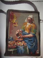Tas AanDeWandel + borduurwerk Het Melkmeisje